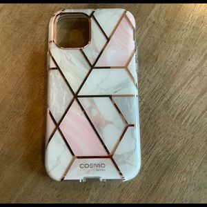 I Blason iPhone 12 mini Cosmo Case-Marble Pink